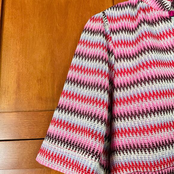 Tuckernuck Crawford Dress Zigzag Knit Stripe Mini Size XS NEW - Picture 4 of 10
